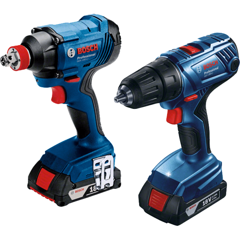 BOSCH Акумуляторний шурупокрут GDX180-LI+GSR 180-LI (06019G5222)