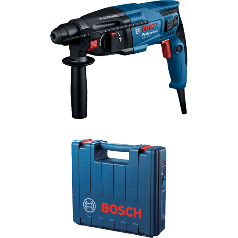 BOSCH Перфоратор GBH 220, SDS-plus, 720Вт, 2Дж, 2.3кг (06112A6020)