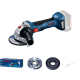 BOSCH Шлифмашина угловая (болгарка) акумуляторна GWS 180-LI, 125мм, 18В, 11000об/хв, М14, 1,6кг, без АКБ та ЗП (06019H9020)