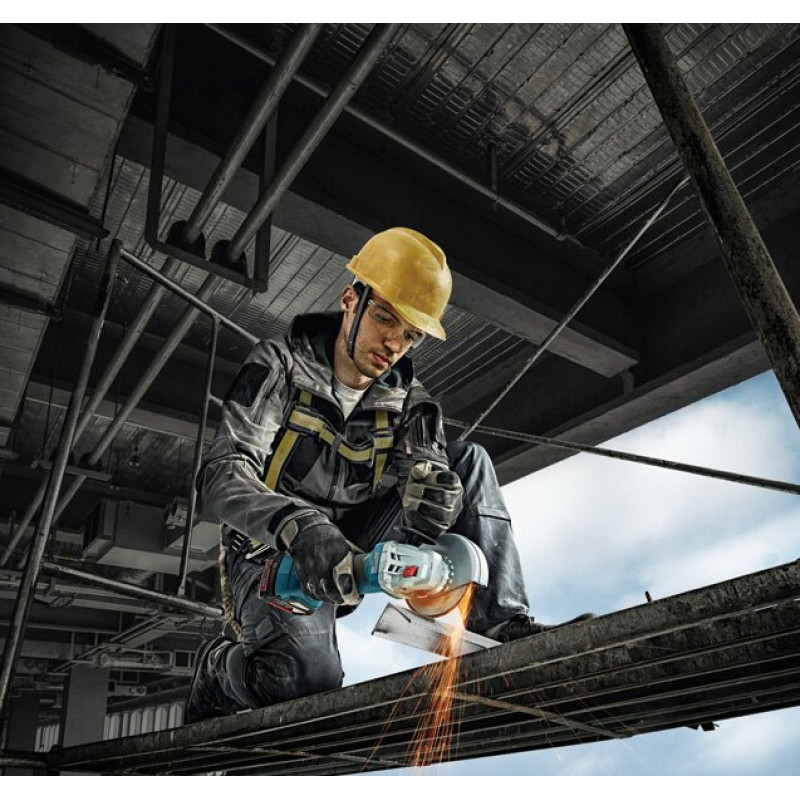 BOSCH Шлифмашина угловая (болгарка) акумуляторна GWS 180-LI, 125мм, 18В, 11000об/хв, М14, 1,6кг, без АКБ та ЗП (06019H9020)