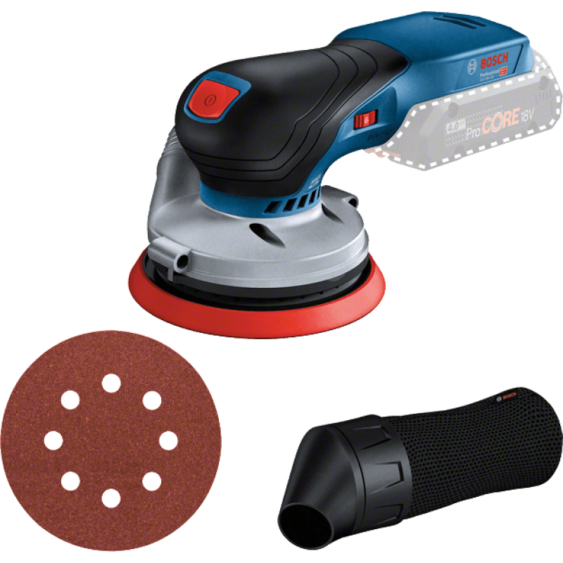 BOSCH Шліфмашина ексцентрикова акумуляторна GEX 18V-125 соло (0601372201)