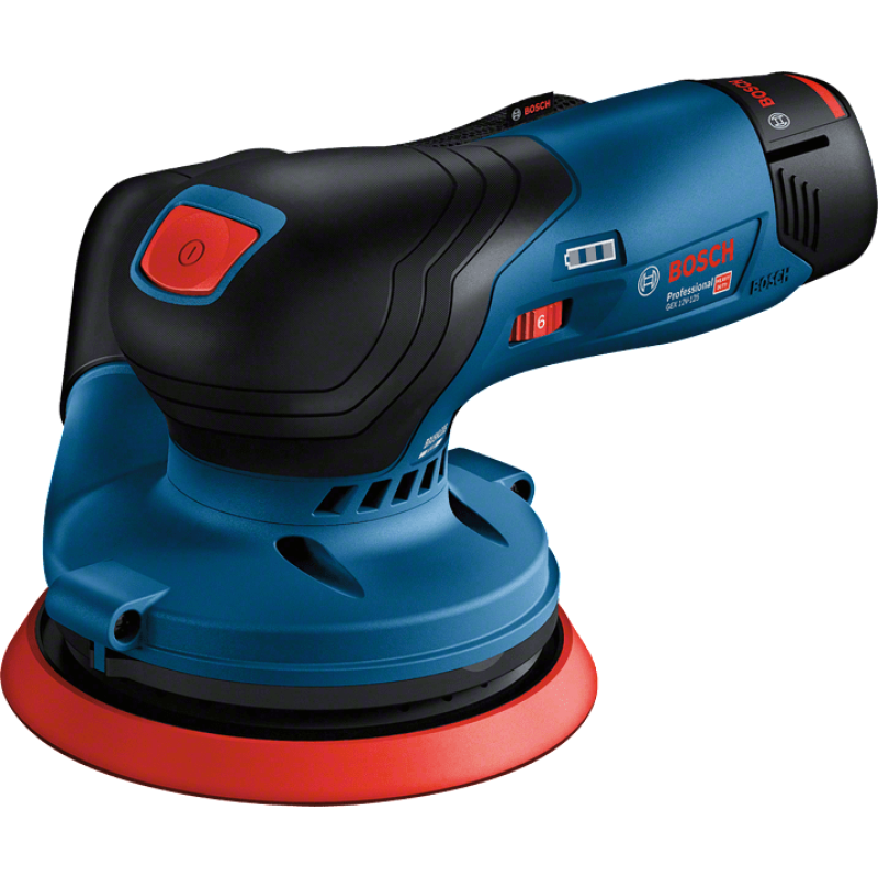 BOSCH Шліфмашина ексцентрикова акумуляторна GEX 12V-125, 12В, 125мм, 6000-10000, 0.95кг (0601372101)