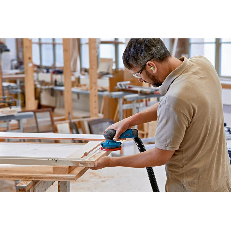 BOSCH Шліфмашина ексцентрикова акумуляторна GEX 12V-125, 12В, 125мм, 6000-10000, 0.95кг (0601372101)