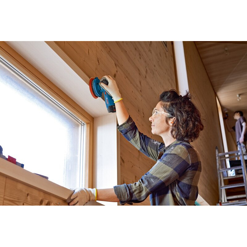 BOSCH Шліфмашина ексцентрикова акумуляторна GEX 12V-125, 12В, 125мм, 6000-10000, 0.95кг (0601372101)