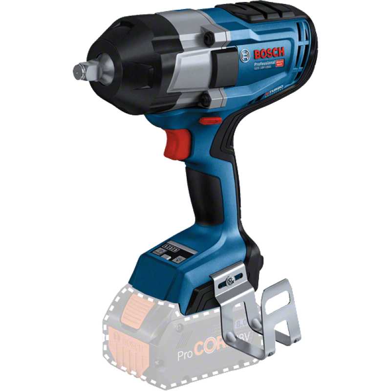BOSCH Гайковерт ударний, GDS18V-1000, акумуляторний, 18В, 3 швидкості, 1000Нм, 2.9кг, без АКБ та зарядного пристрою (06019J8300)
