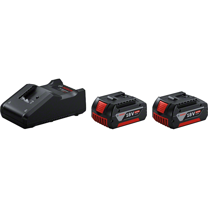 BOSCH Акумуляторні батареї з ЗУ , комплект 2 шт, GBA 18Вх4.0A*год + GAL 18V-40 (1600A019S0)