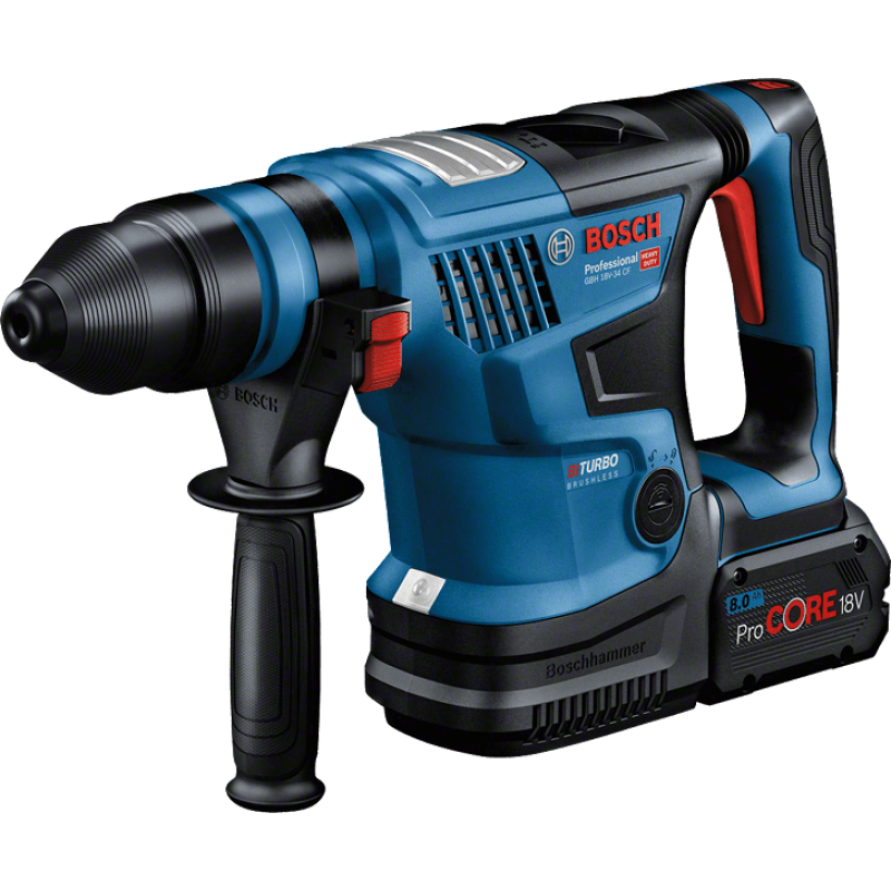 BOSCH Перфоратор GBH 18V-34 CF, акум., 18 В, SDS+, 5.8 Дж, 4.9кг, Solo (без АКБ та ЗП (0611914021)