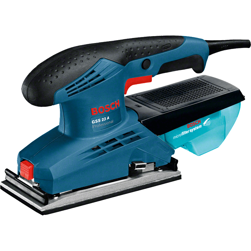 BOSCH Шліфмашина вібраційна GSS 23 A, 190Вт, платформа 92*182, 24000колив/хв, 0.89кг (0601070400)