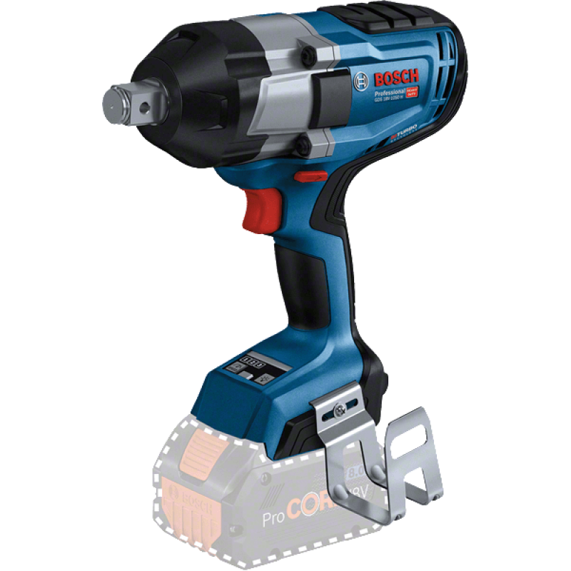 BOSCH Гайковерт ударний GDS 18V-1050 H, 18В, до 1750об•хв, 1500/1700Нм, без АКБ та ЗП (06019J8500)