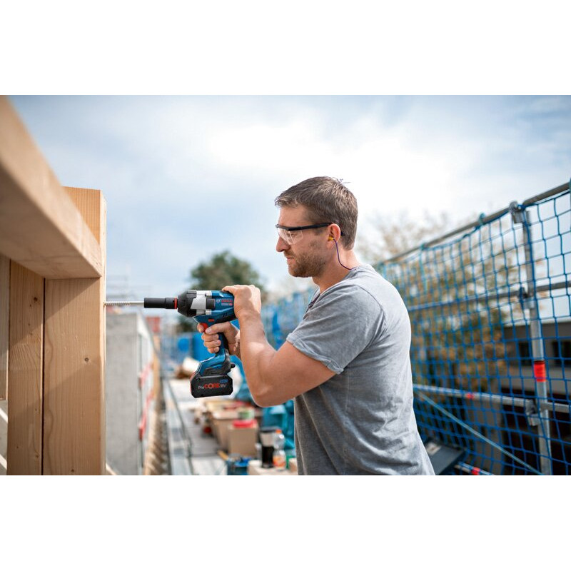 BOSCH Гайковерт ударний GDS 18V-1050 H, 18В, до 1750об•хв, 1500/1700Нм, без АКБ та ЗП (06019J8500)