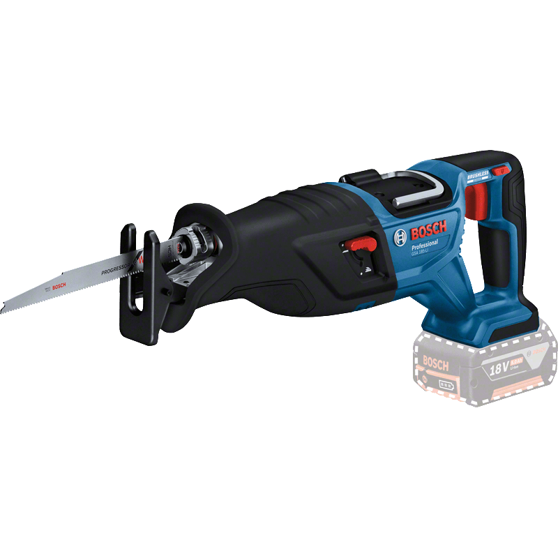 BOSCH Пила шабельна акумуляторна GSA 185-LI, 18 В, пропил 230мм, хід 28мм, 3.2кг без АКБ та ЗП (06016C0020)