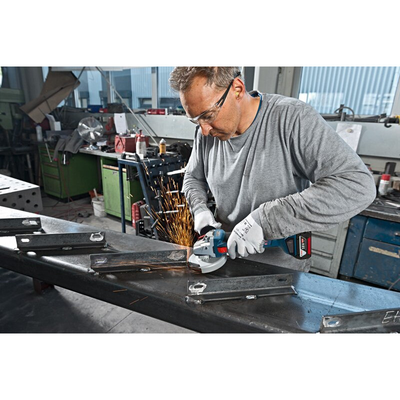 BOSCH Аккумуляторная угловая машина шлифовальная (болгарка) Professional GWX 18V-10, solo (без АКБ и ЗУ) (06019J4002)