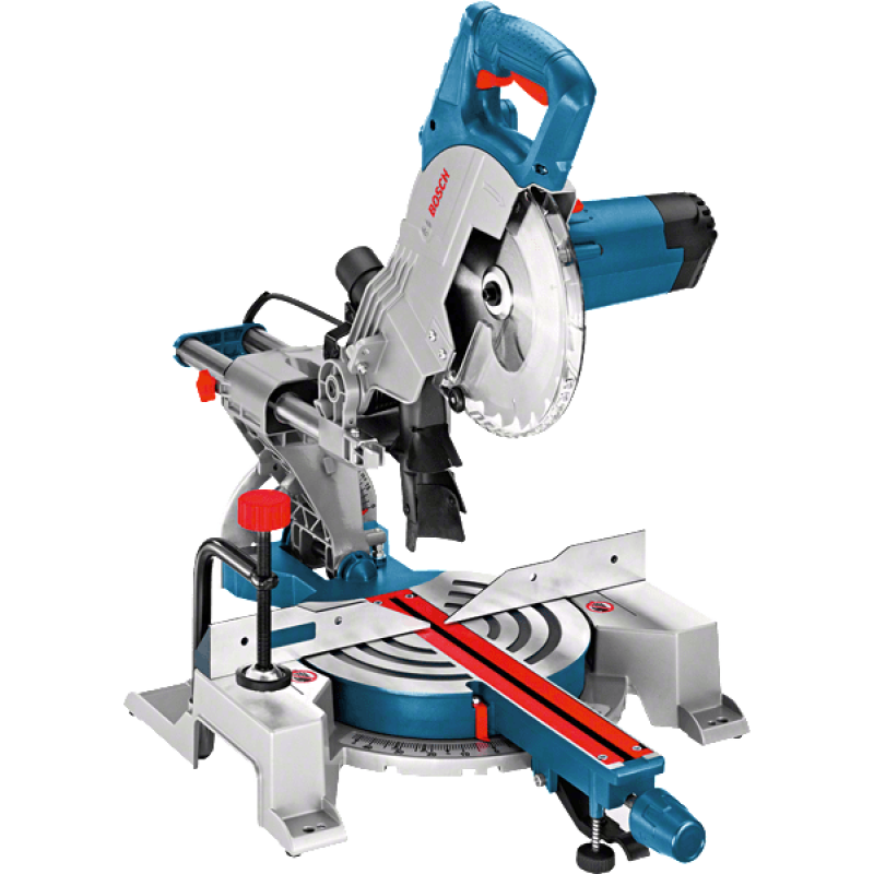 BOSCH Пила торцювальна GCM 800 SJ з протяжкою, 1400Вт, диск 216,мм поворот Л та П 47°, нахил Л 45°, 13.5кг (0601B19000)