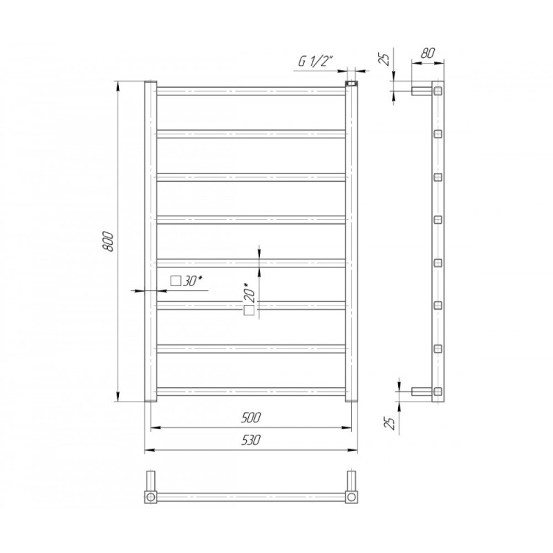 Mario Рушникосушка Токіо 800×530/500 (1.2.0600.03.P)