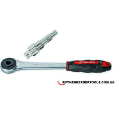 ROTHENBERGER Универсальный ступенчатый ключ в наборе с трещоткой (7_3297)