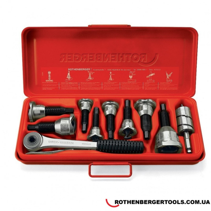 ROTHENBERGER Набор отбортовщик, храповик, сверло и клещи 12-42 мм (2_2126)