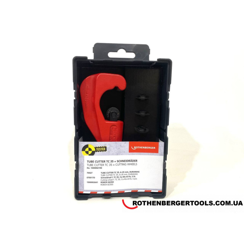 ROTHENBERGER - TUBE CUTTER TC 35 + Cutting wheels (1000002190)