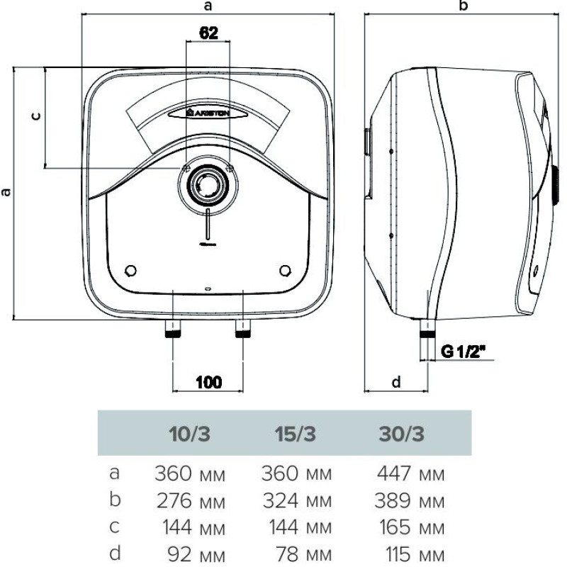 ARISTON Водонагреватель (бойлер) Ariston Andris RS 15/3