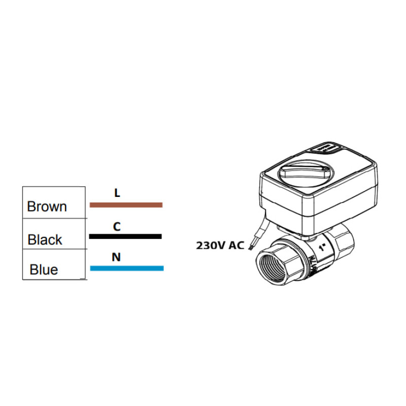 Mastino Кран с электроприводом 220В 1/2" (006305)
