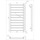 Genesis-Aqua Полотенцесушитель Flat Водяной 100x53x3 (GA-1202)