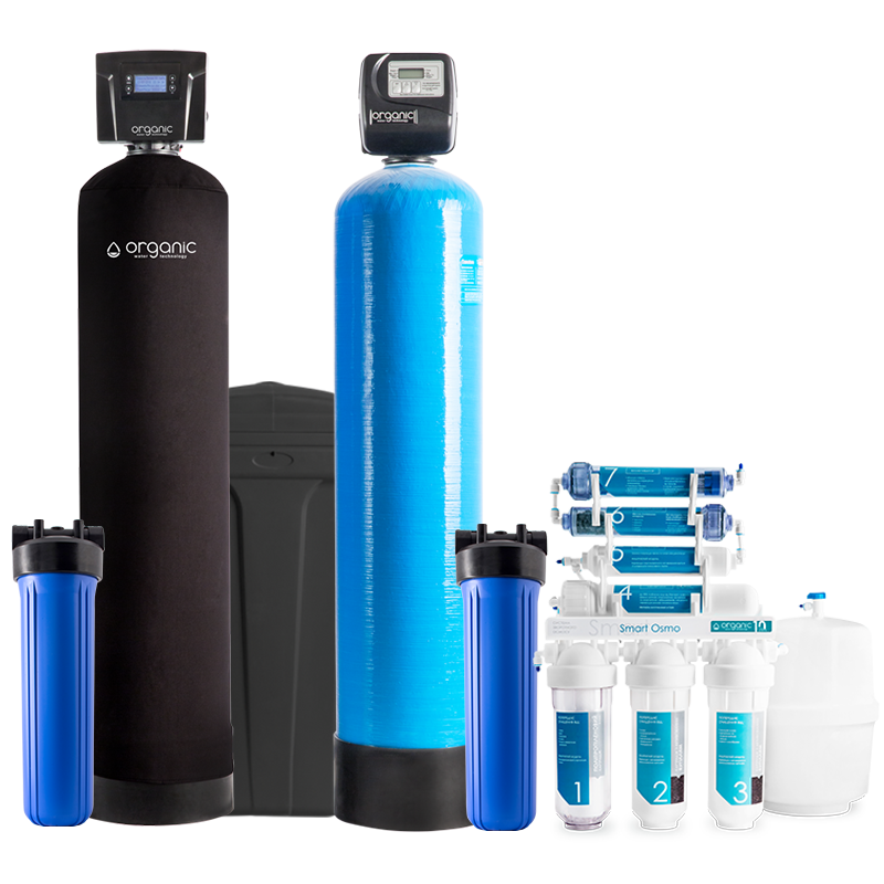 Organic Classic — пом'якшення, очищення від заліза та сірководню, видалення механічних домішок, запахів та присмаків, до 4 осіб, Smart Osmo 7 (d2b857aa)
