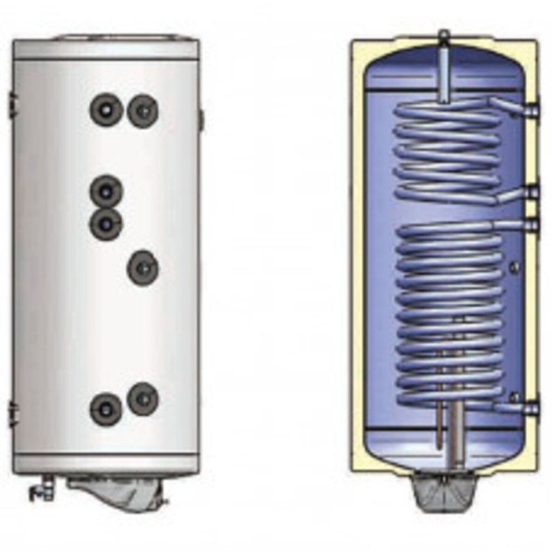 Eldom Водонагреватель (бойлер) комбинированный Green Line 150(2) 3.0 kW два теплообменника 1,19 m² 72280MS2