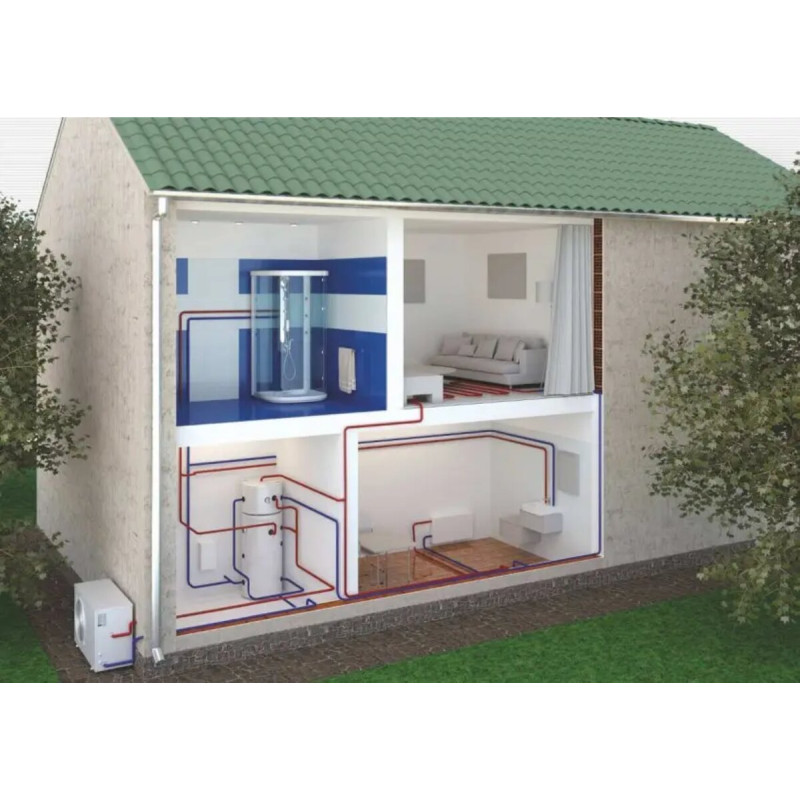 Eldom Водонагреватель (бойлер) Green Line 2000(2) 12.0 kW два теплообменника 7,20 m² 72354CS2