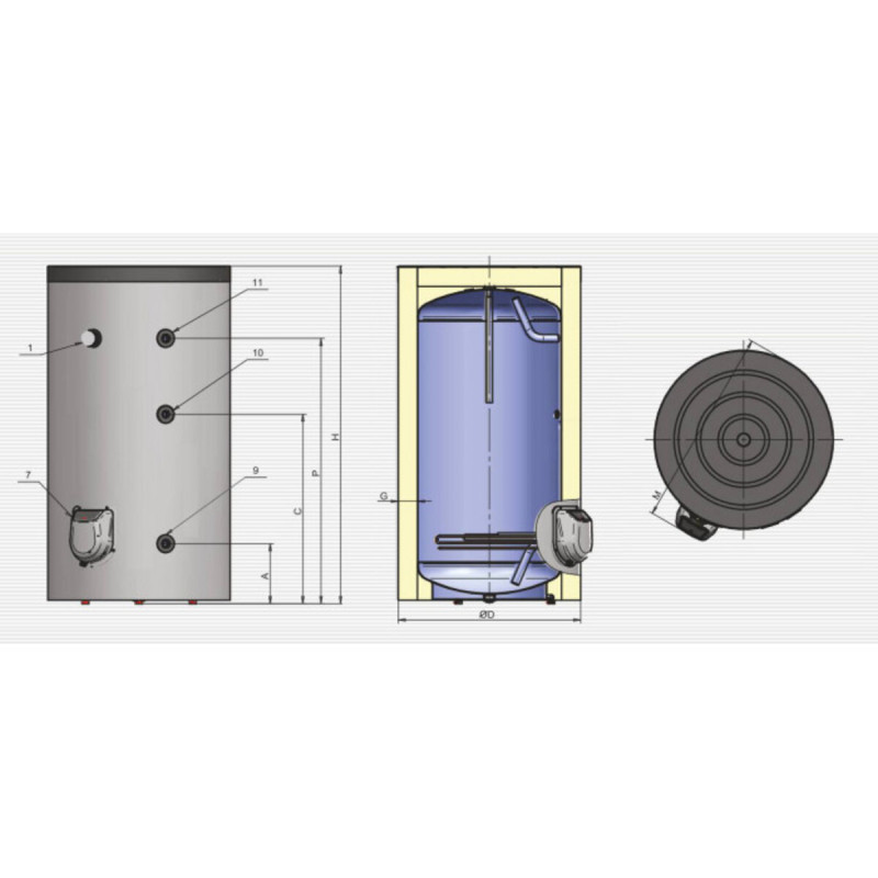 Eldom Водонагреватель (бойлер) Titan 300 9.0 kW FV30067