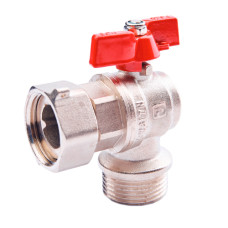 FADO Кран кульовий кутовий з накидною гайкою 15 1/2 ВЗ (KG11)