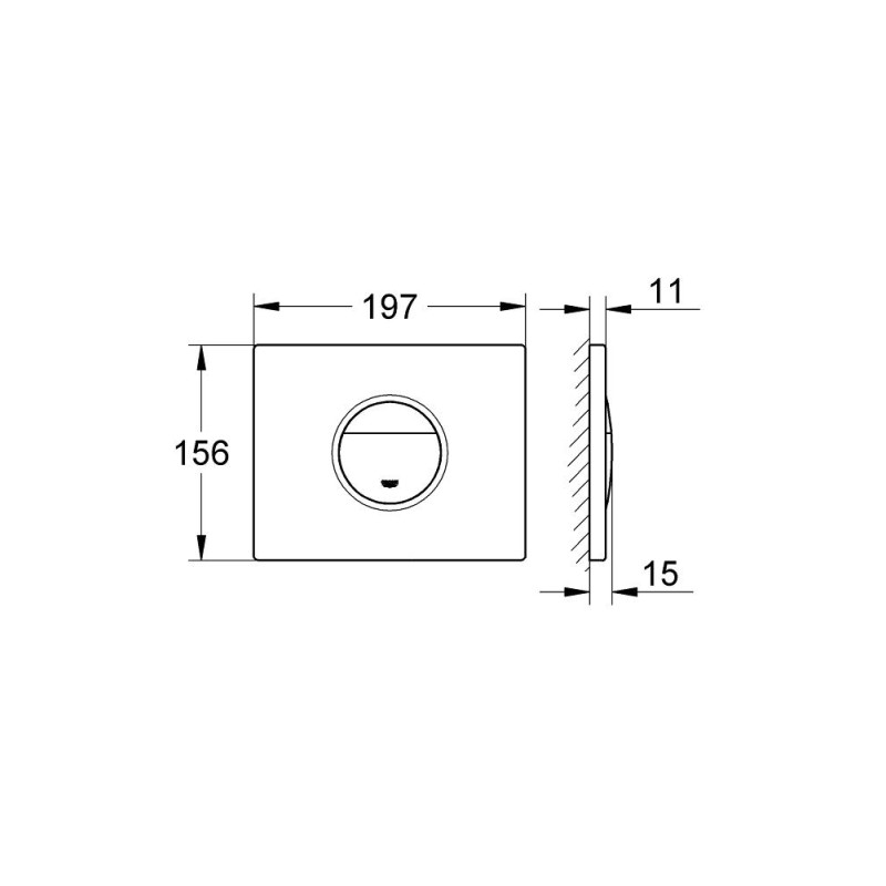 Grohe Nova Cosmopolitan Накладная панель смыва для унитаза (38765000)