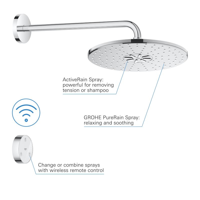 Grohe Rainshower 310 SmartConnect верхній душ з душовим кронштейном (26640000)