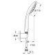 Grohe QuickFix Vitalio Joy 110 Mono Душовий набір, 1 режим струменю (27324000)