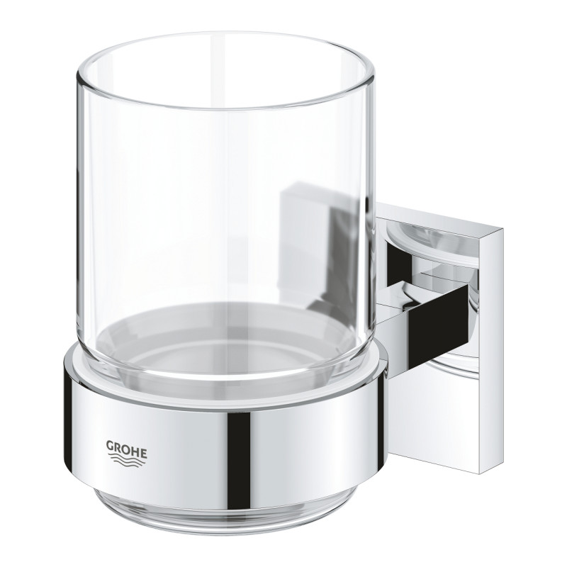 Grohe QuickFix Start Cube Стакан скляний з тримачем (41097000)