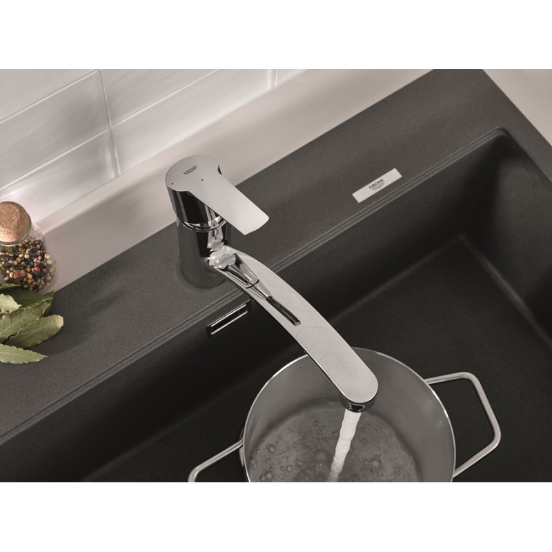 Grohe QuickFix Start Однорычажный смеситель для мойки (31138002)