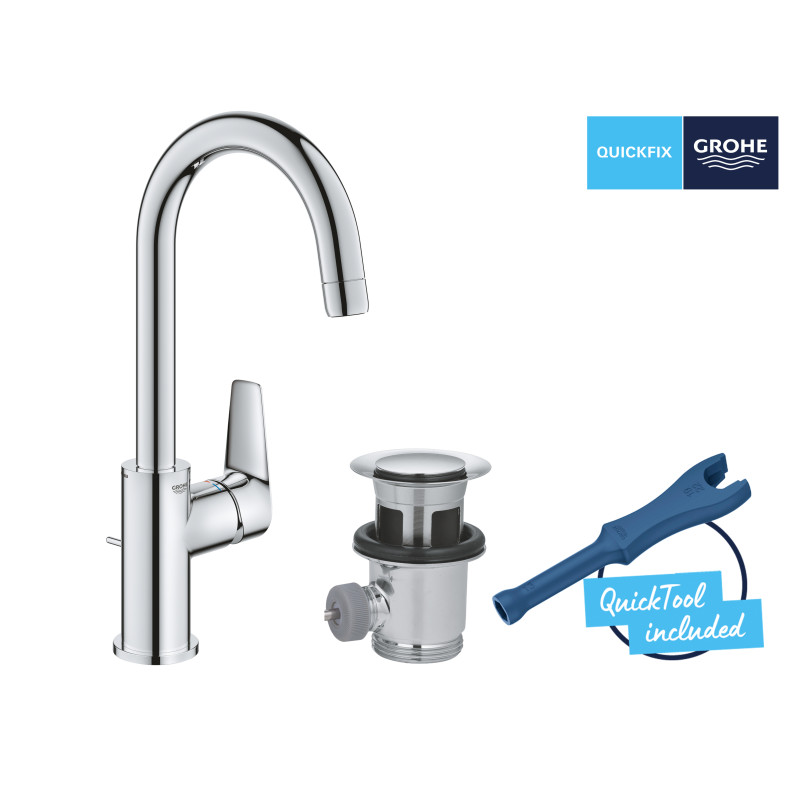 Grohe QuickFix StartEdge Одноважільний змішувач для раковини L-Size (24201001)