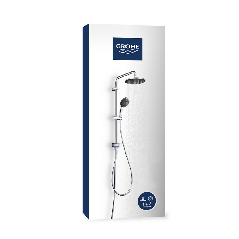 Grohe Quickfix Vitalio Start 200 Душова система Flex із перемикачем настінного монтажу (26991001)