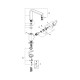 Grohe Sail Cube Однорычажный смеситель для мойки (31393000)