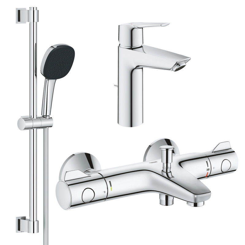 Grohe Набiр змiшувачiв QuickFix Start 3 в 1 для ванни (UA202304TS)