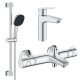 Grohe Набiр змiшувачiв QuickFix Start 3 в 1 для ванни (UA202304TS)