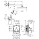 Grohe QuickFix Start Душова система прихованого монтажу з Vitalio Start 250  (25292000)