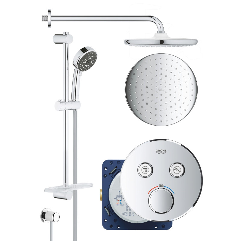 Grohe QuickFix Grohtherm SmartControl Душовий комплект з Vitalio Start 250 (UA202801R2)