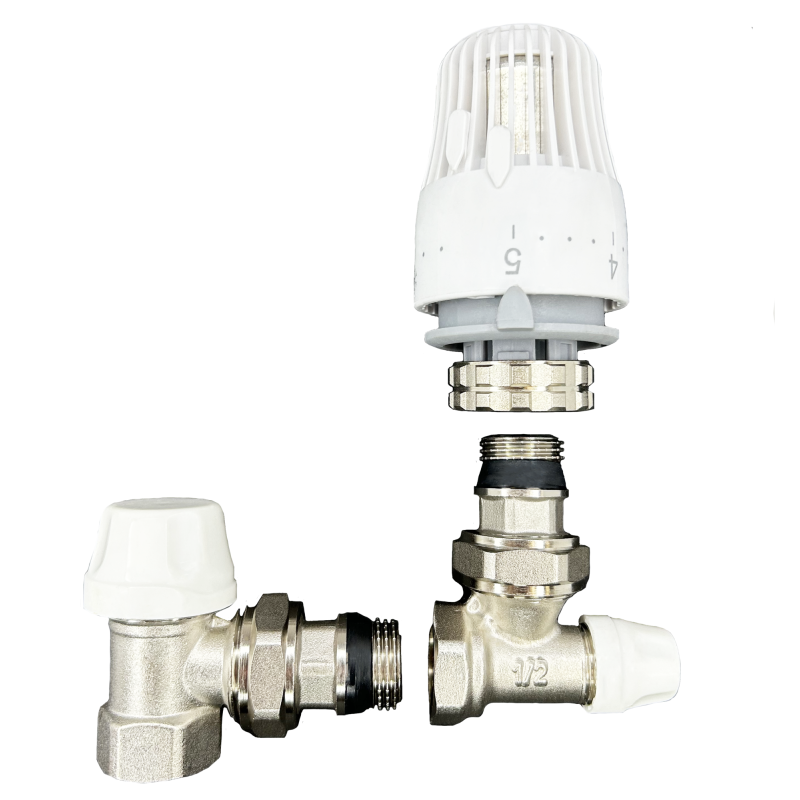 Tervix 371112 Комплект для підключення радіатора з термоголовкою (прямий) Pro Line Radiator Set 1 (371112)