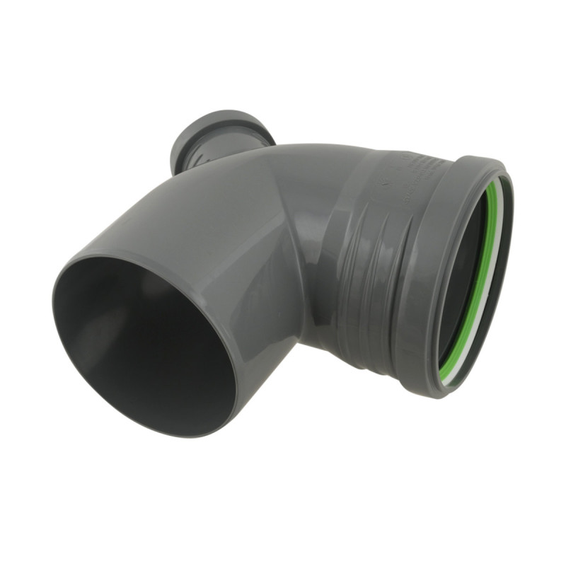 ASG Отвод HTR ф110x50x45мм 90° назад (92893)