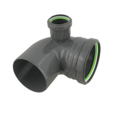 ASG Отвод HTR ф110x50x90мм 90° вправо (92889)