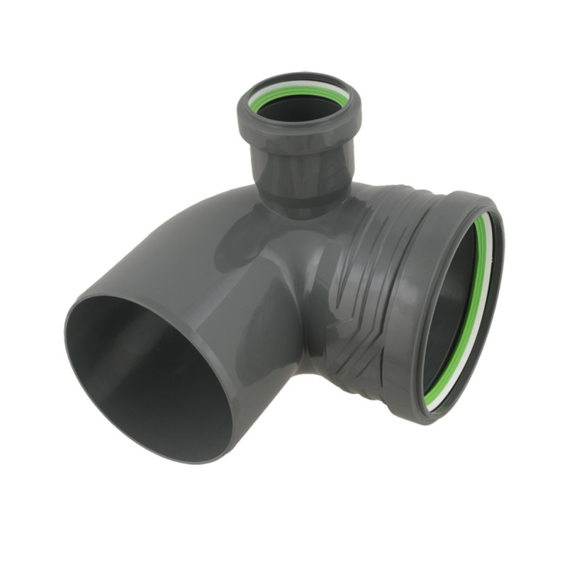 ASG Отвод HTR ф110x50x90мм 90° вправо (92889)