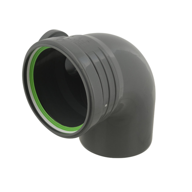 ASG Отвод HTR ф110x50x90мм 90° вправо (92889)