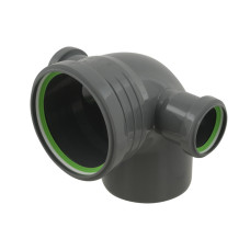 ASG Отвод HTR ф110x50x90мм 90° два отвода (92892)