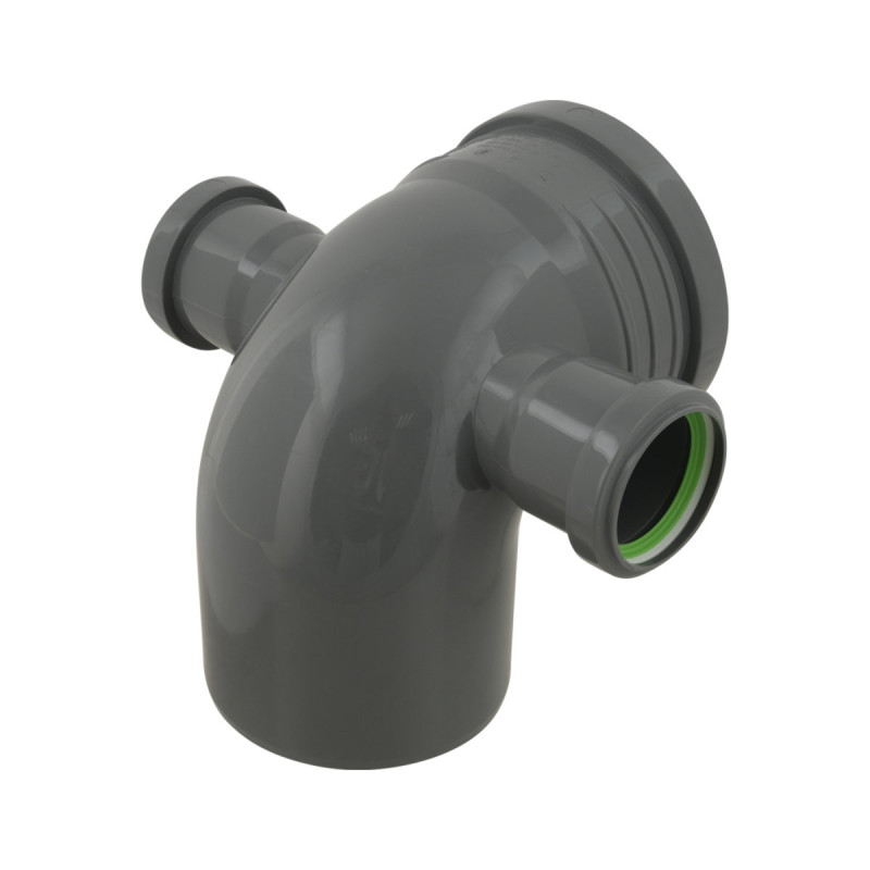 ASG Отвод HTR ф110x50x90мм 90° два отвода (92892)