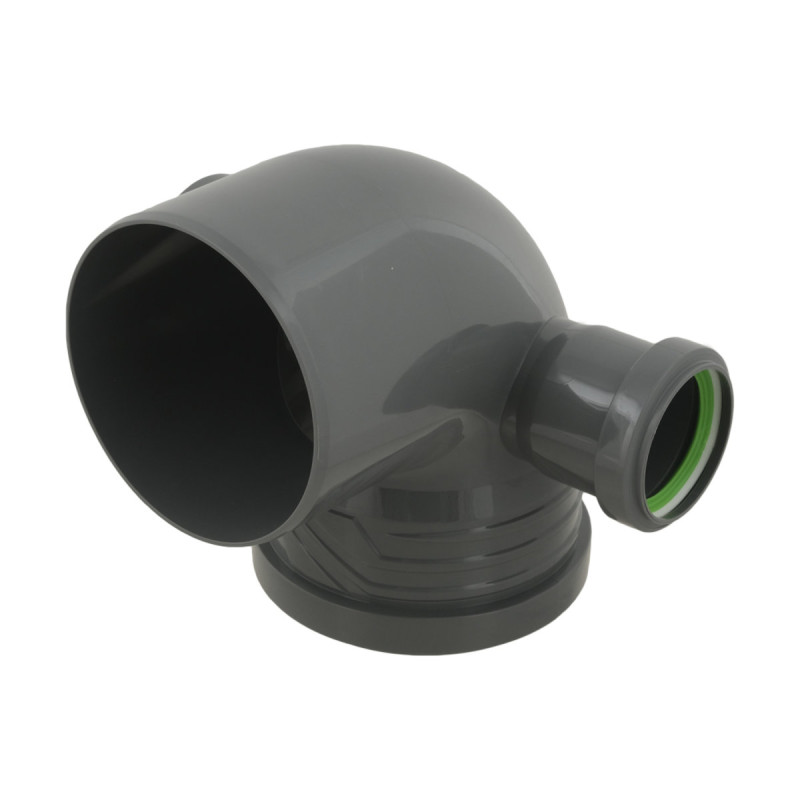 ASG Отвод HTR ф110x50x90мм 90° два отвода (92892)