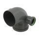 ASG Отвод HTR ф110x50x90мм 90° два отвода (92892)